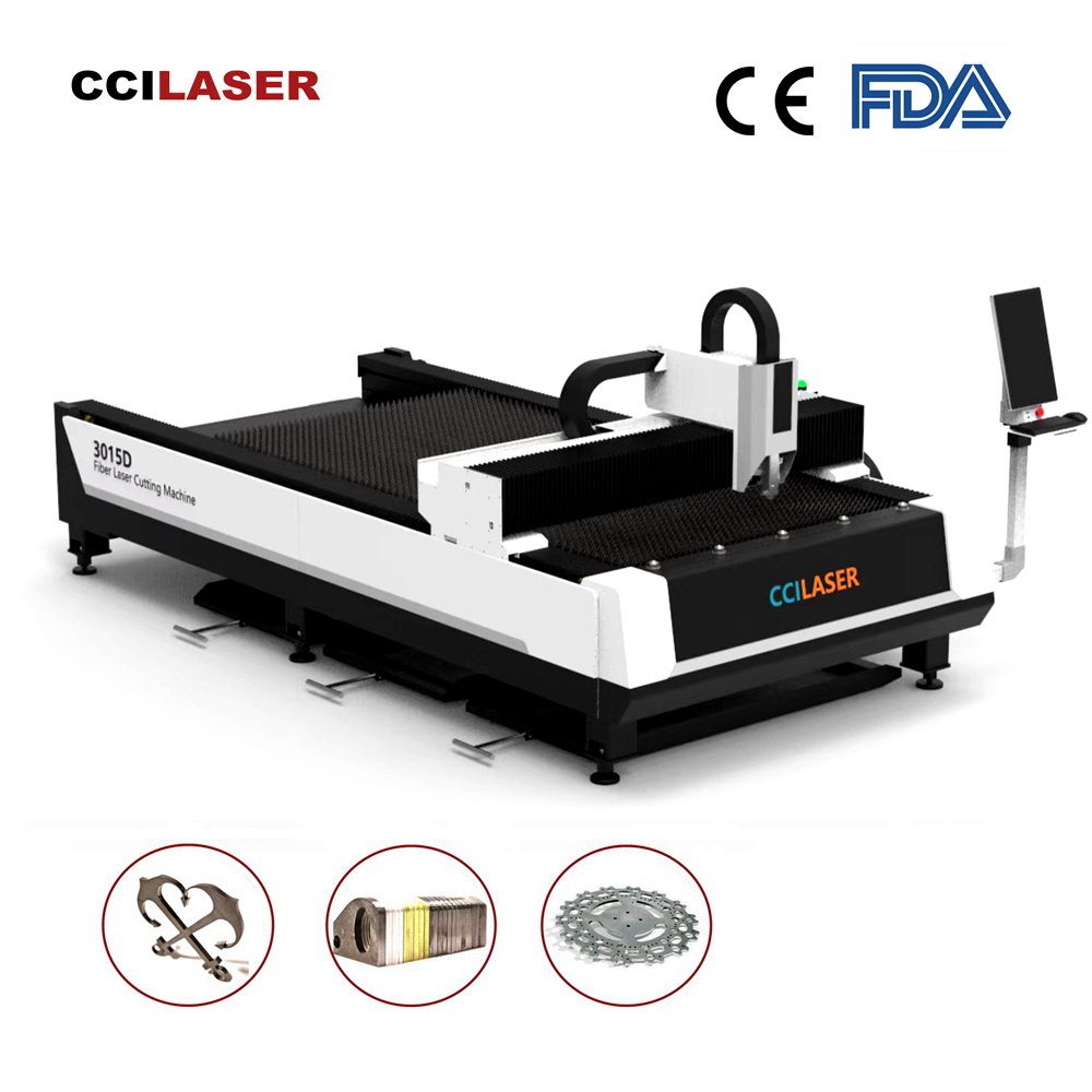 D type Fiber Laser Cutting Machine for Metal Sheet