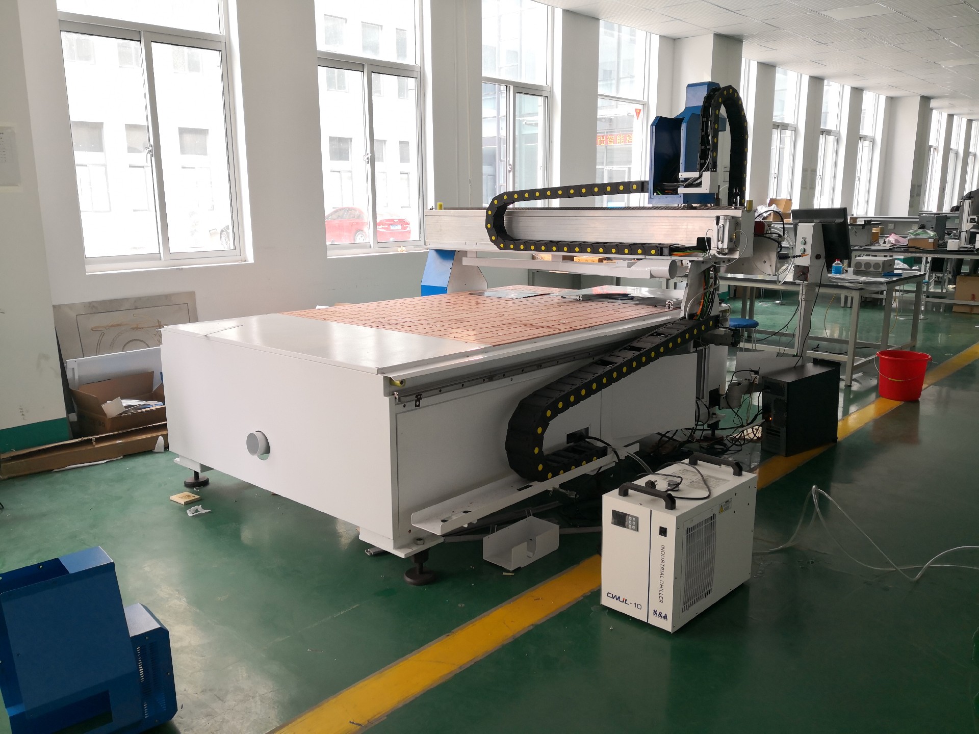 Large Format Type Mirror Fiber Laser frosting machine